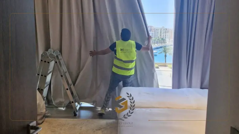 أقمشة ستائر تتغسل ومقاومة للحريق