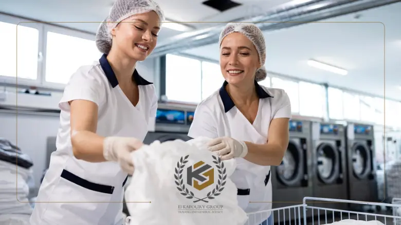 طريقة غسل المفروشات الفندقية