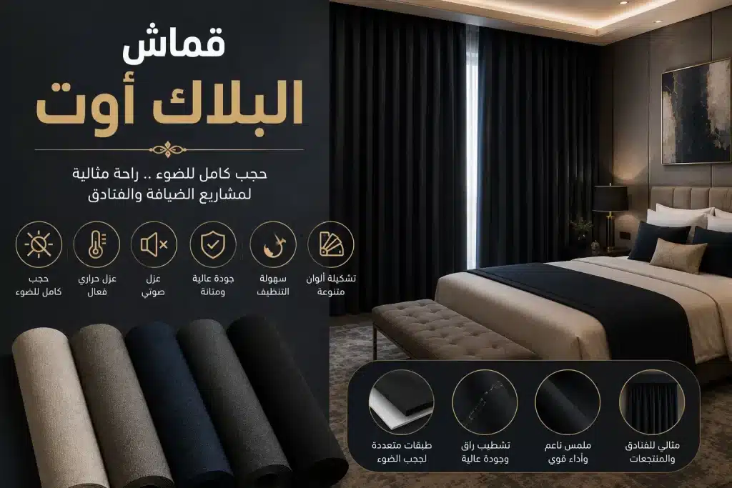 قماش البلاك أوت